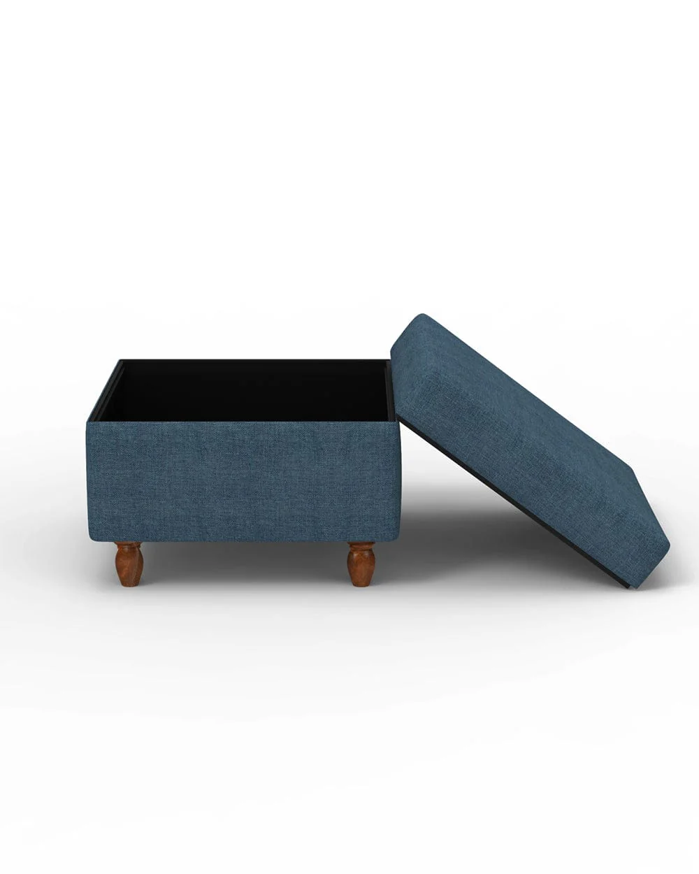 Modern Trunk Storage Ottoman - Sailor Blue - Image 4