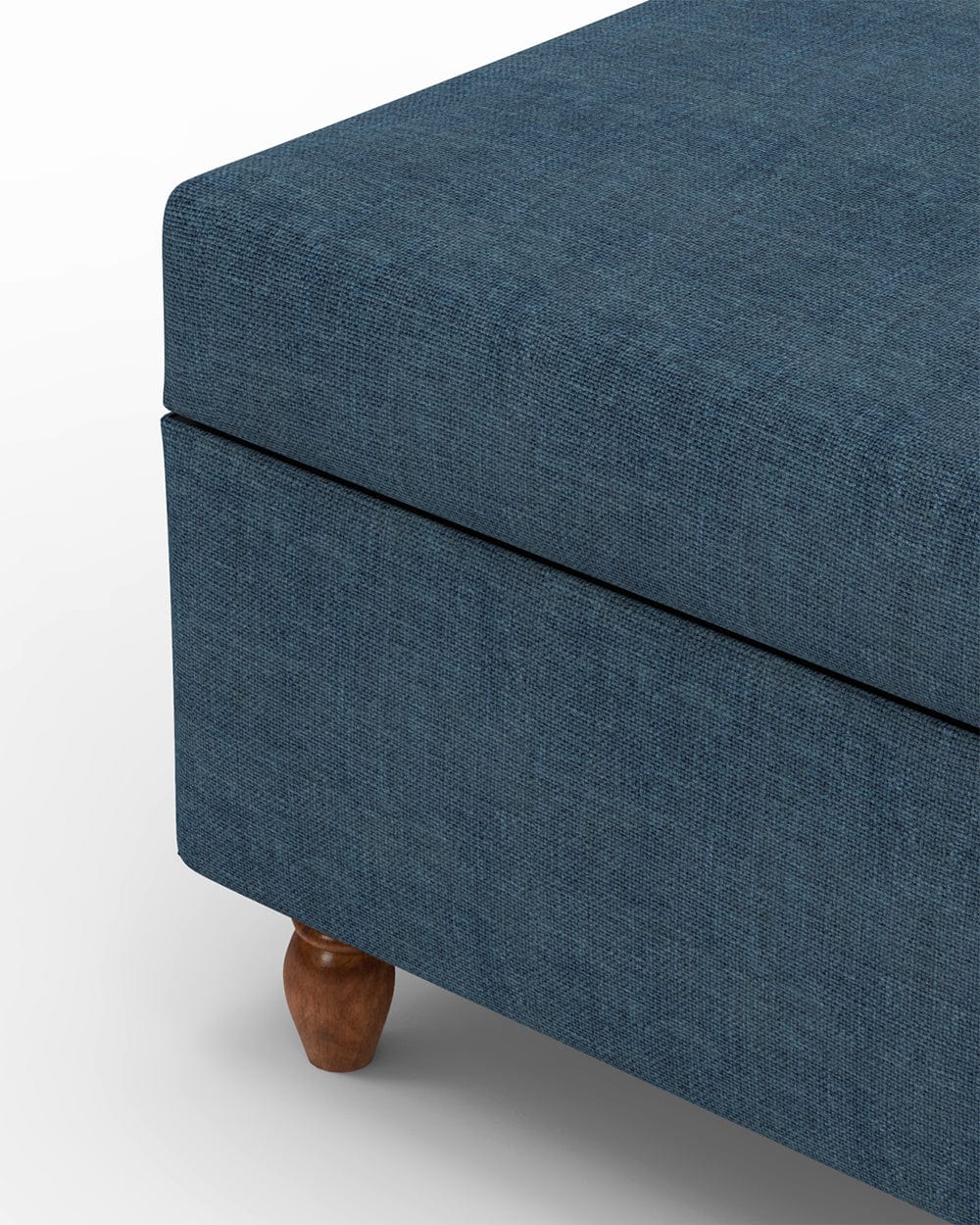 Modern Trunk Storage Ottoman - Sailor Blue - Image 5