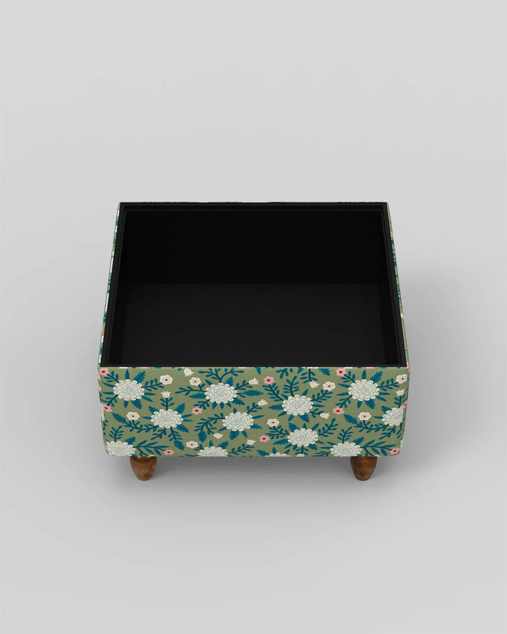 Modern Trunk Storage Ottoman - Spring Marigold Green - Image 3