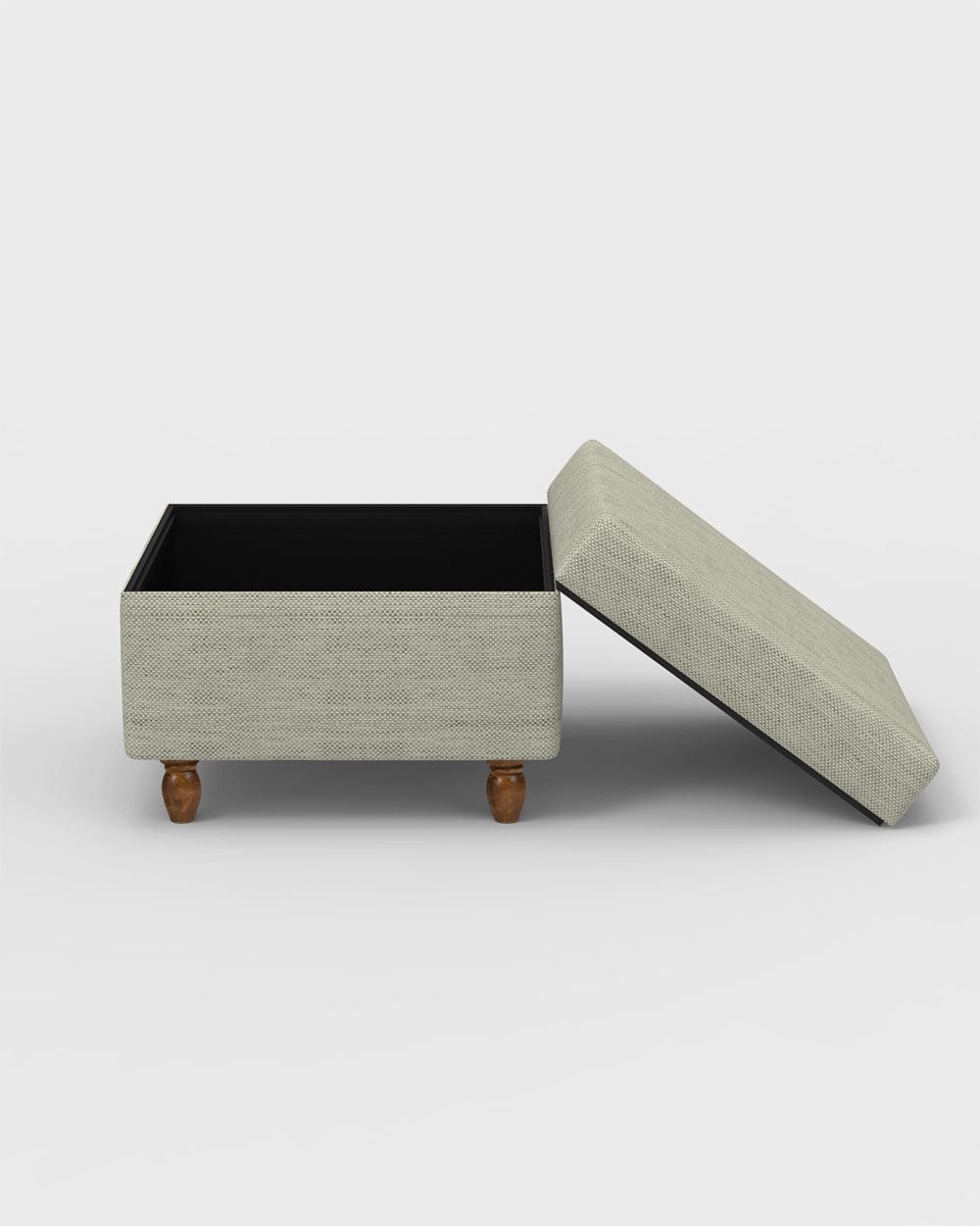Modern Trunk Storage Ottoman - Srilanka Ivory - Image 4