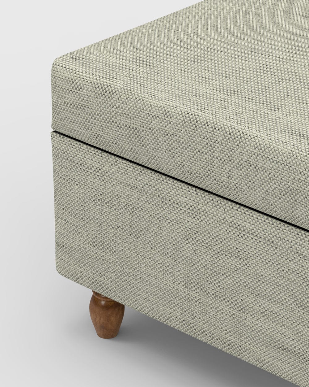 Modern Trunk Storage Ottoman - Srilanka Ivory - Image 5