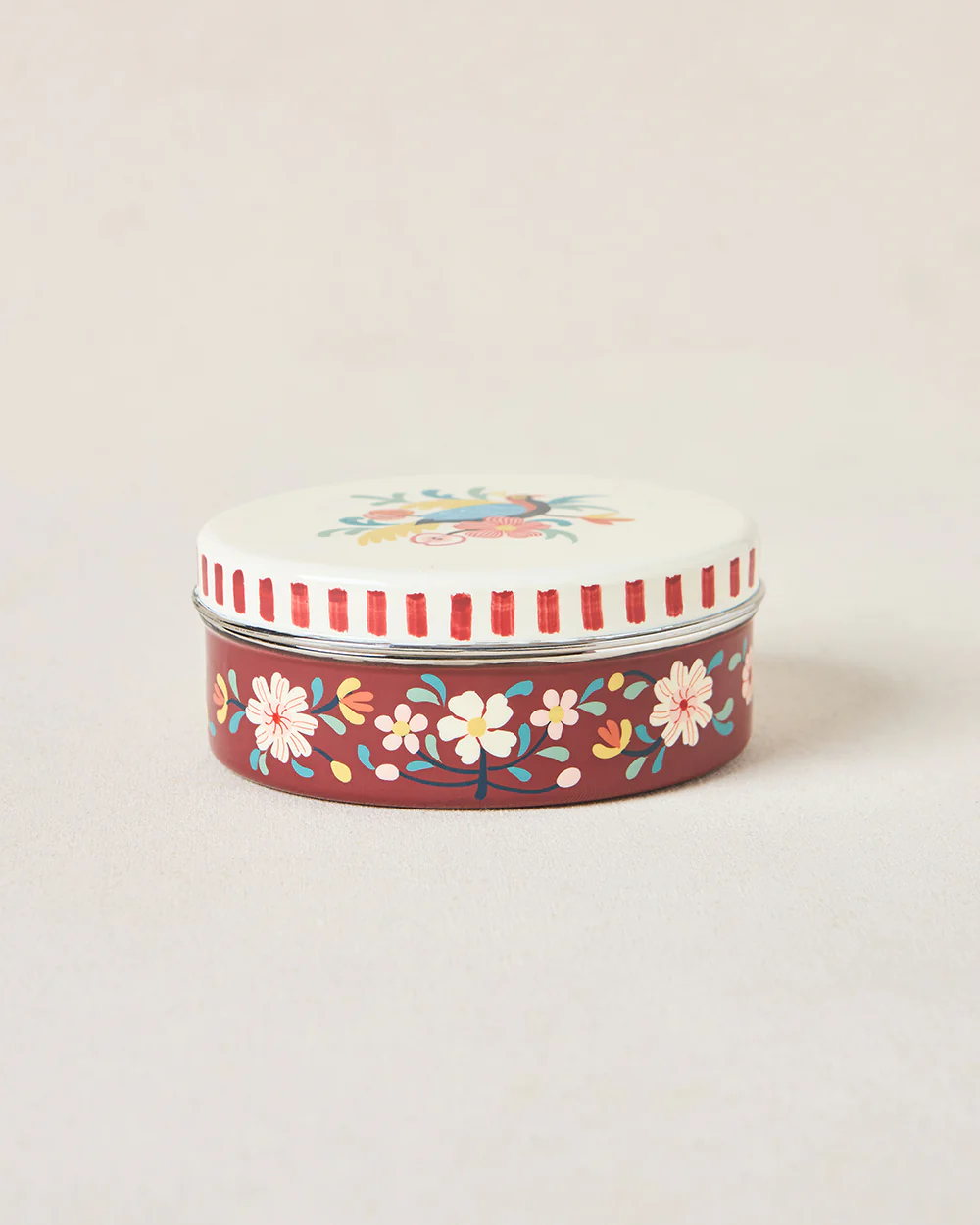 Monal Oval Hand-painted Tiffin, 600ml | Kashmir Trails - Image 2