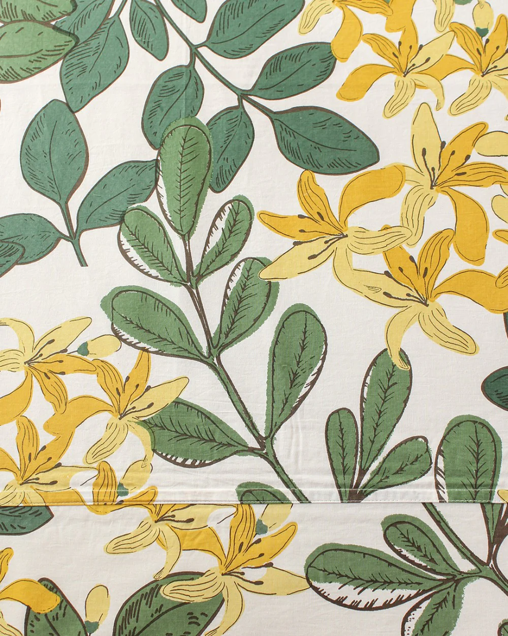 Moringa, Green - Queen Size Bedsheet Set 180TC - Image 3