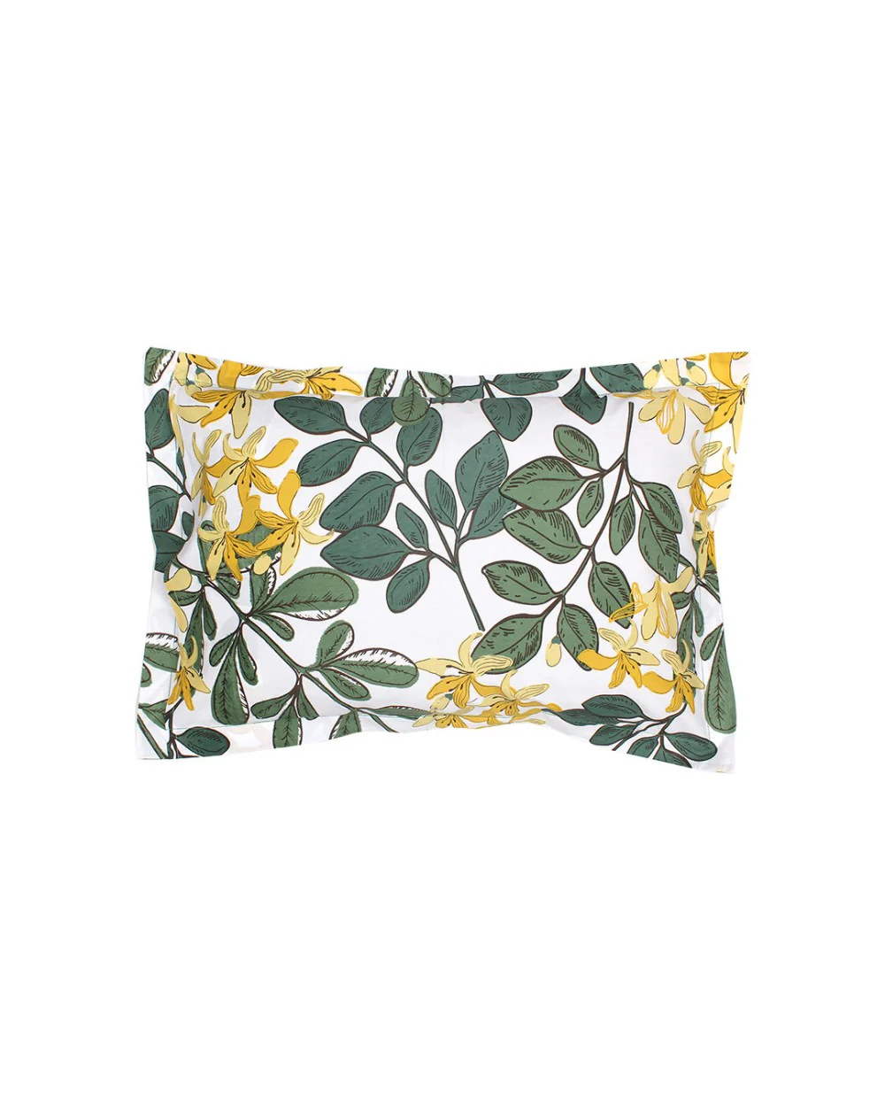 Moringa, Green - Queen Size Bedsheet Set 180TC - Image 4