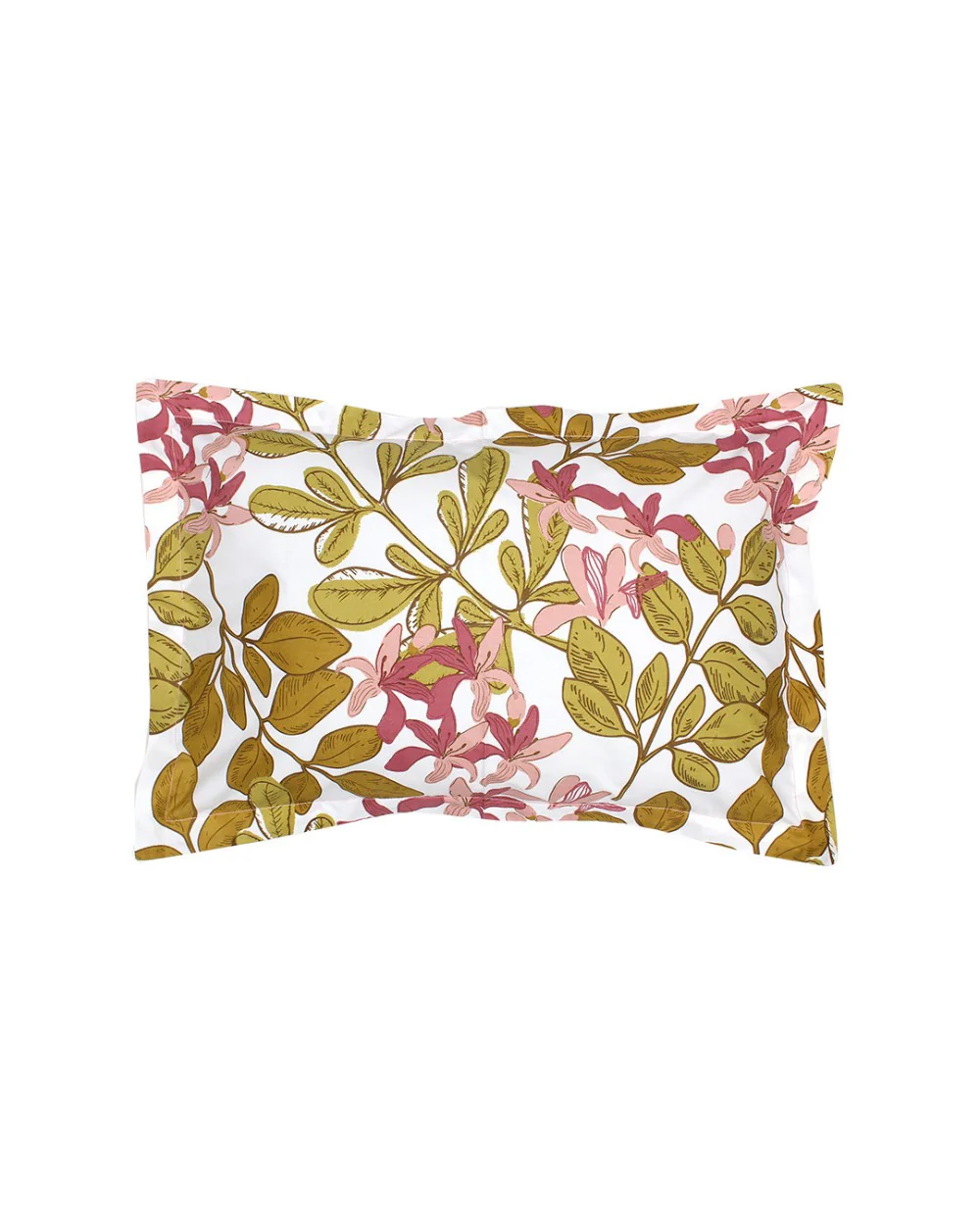 Moringa, Pink - Queen Size Bedsheet Set 180TC - Image 5