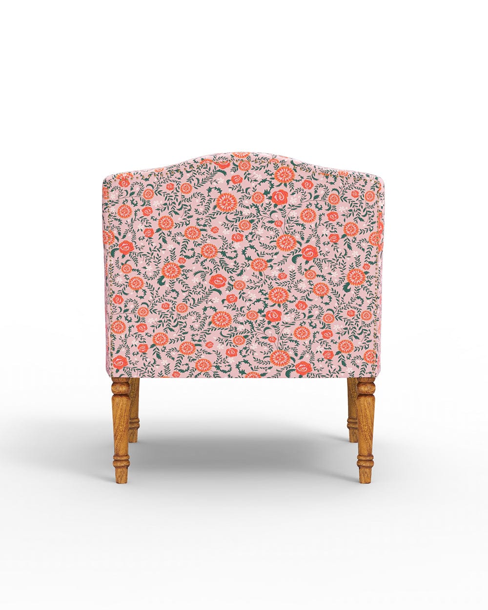 Nawaab Arm Chair - Earthy Florals Peach - Image 4