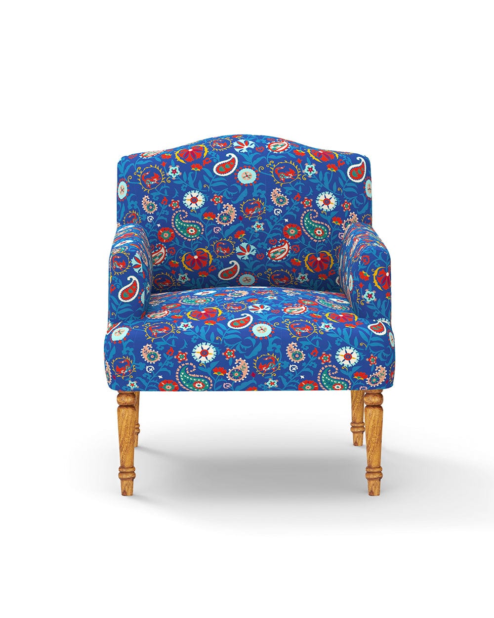 Nawaab Arm Chair - India Paisleys Blue - Image 2