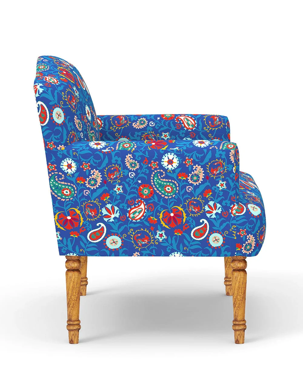 Nawaab Arm Chair - India Paisleys Blue - Image 3