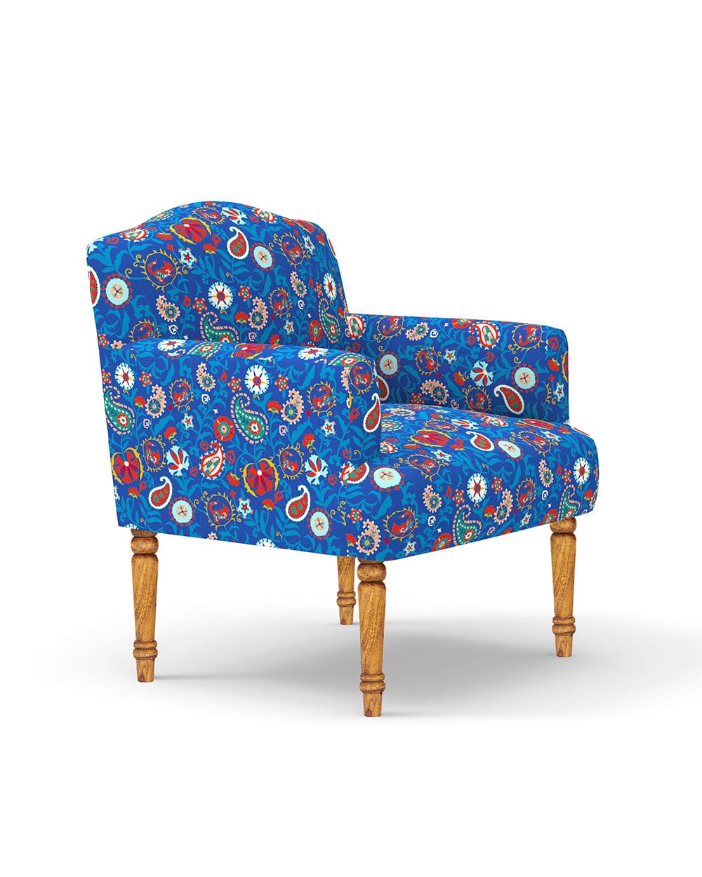 Nawaab Arm Chair - India Paisleys Blue - Image 5