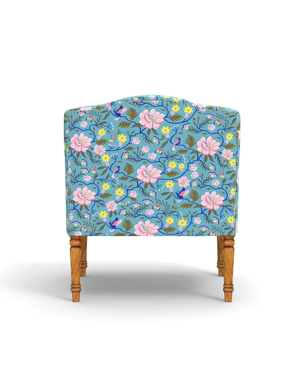 Nawaab Arm Chair - Spring Bloom Teal - Image 4