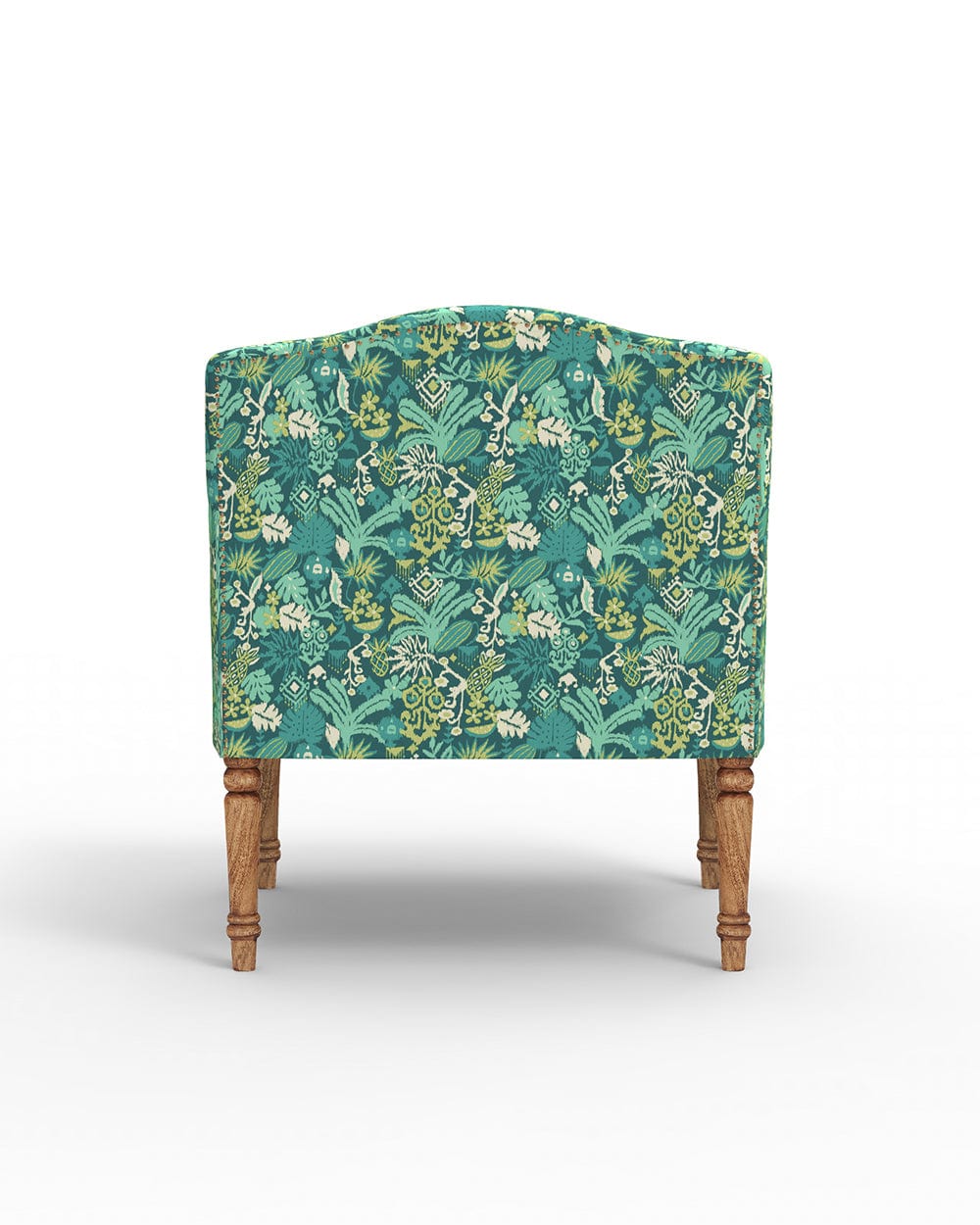 Nawaab Arm Chair - Tropical Ikkat Green - Image 4
