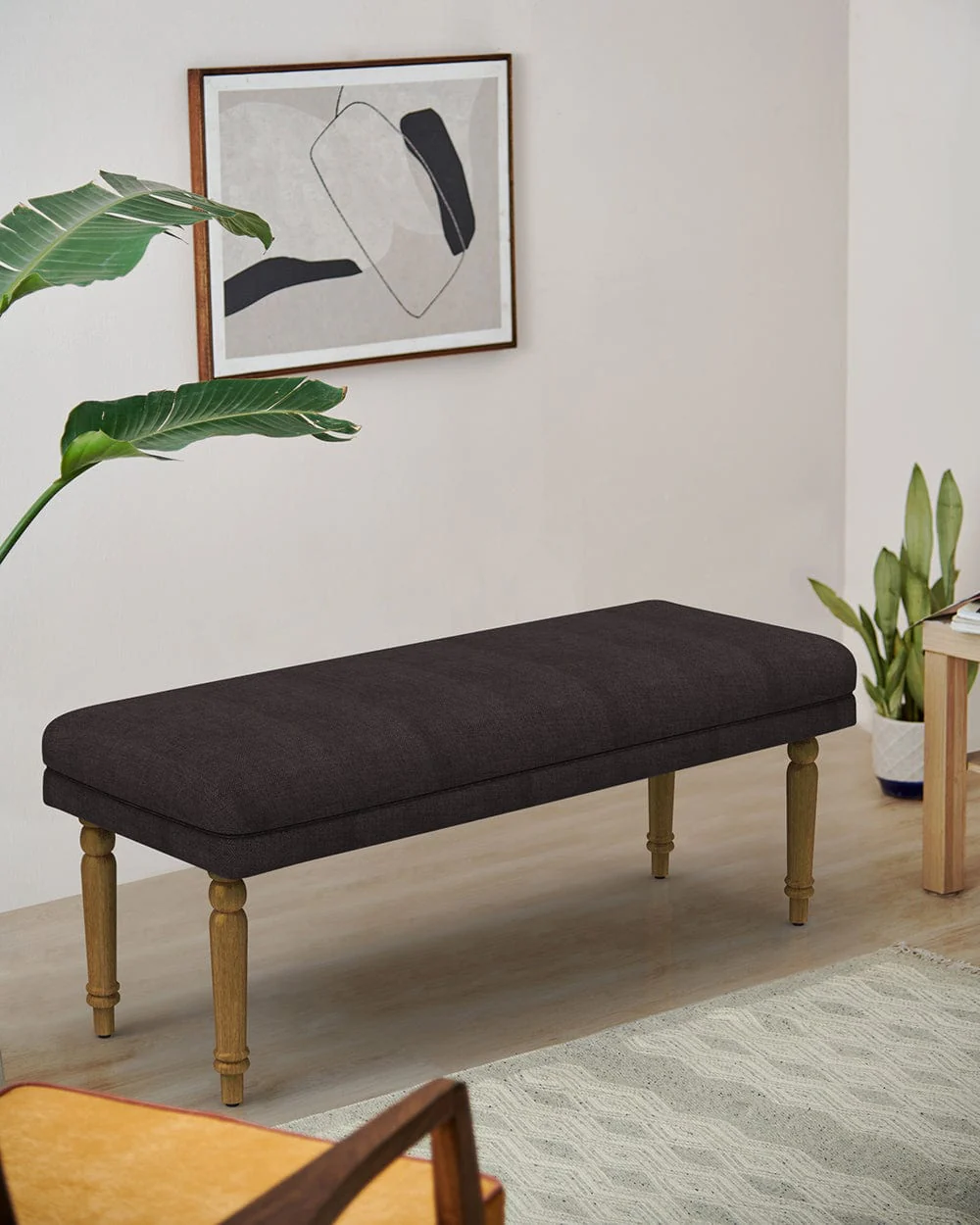 Nawaab Bench - Brown Coal