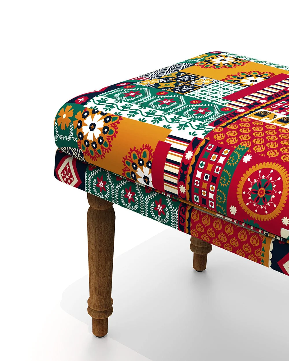 Nawaab Bench - Floral Swirls - Image 2