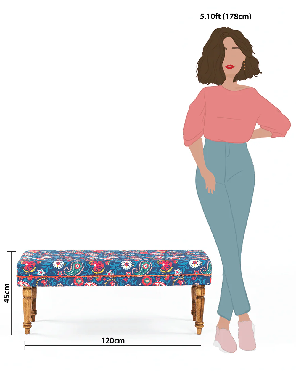 Nawaab Bench - India Paisleys - Image 7
