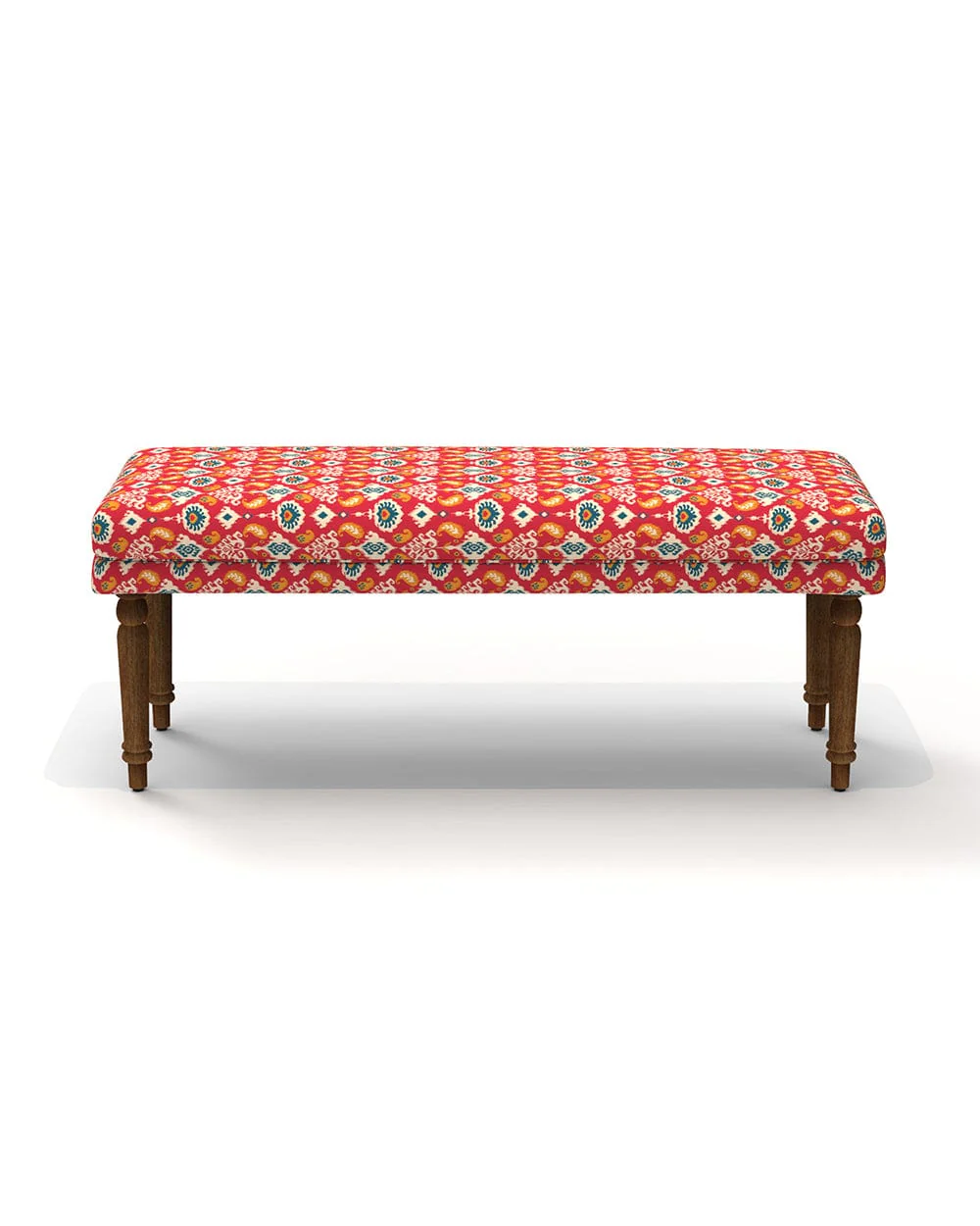 Nawaab Bench - Red Ikkat - Image 3
