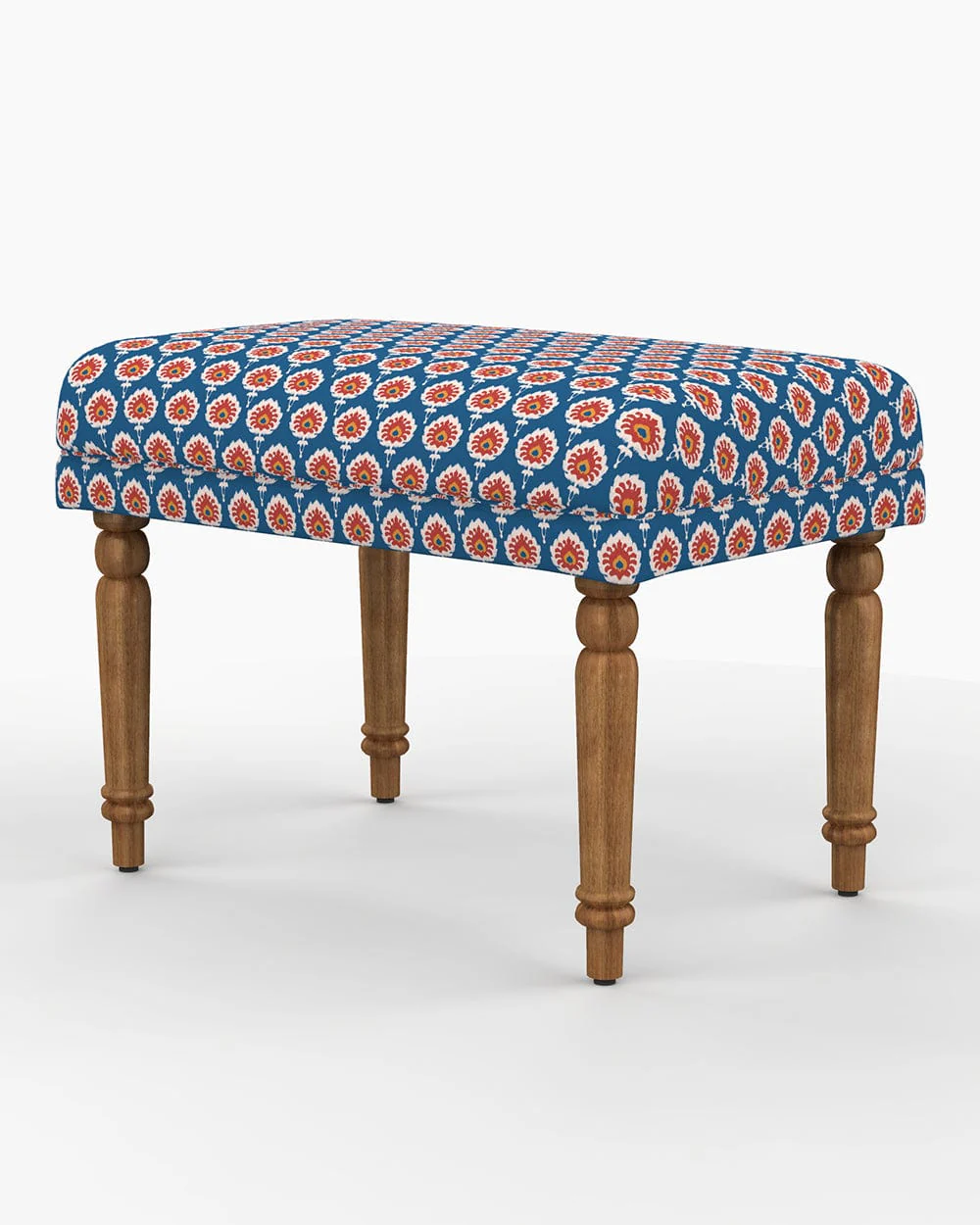 Nawaab Bench Small - Blue Ikkat - Image 6