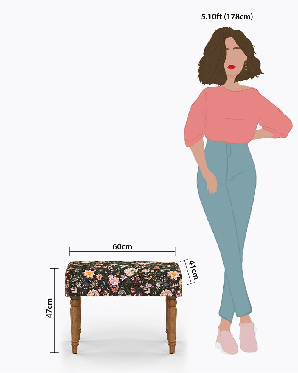 Nawaab Bench Small - Bohemian Palampore - Image 8