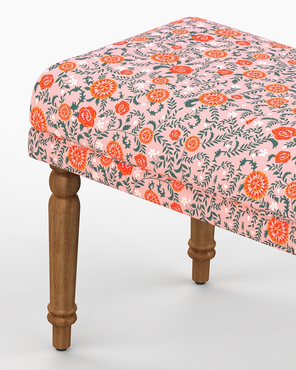 Nawaab Bench Small - Earthy Florals - Image 6