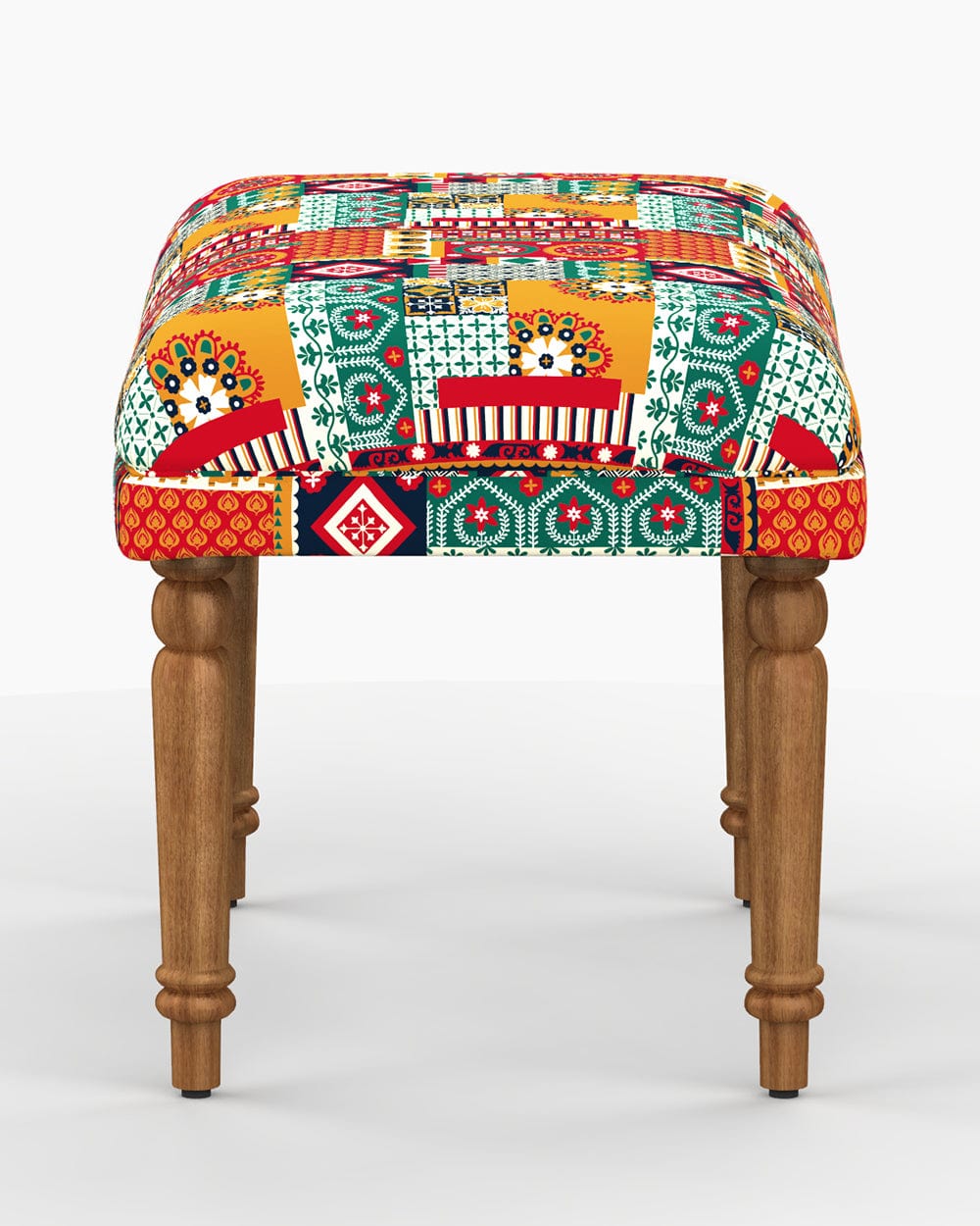 Nawaab Bench Small - Floral Swirls - Image 4