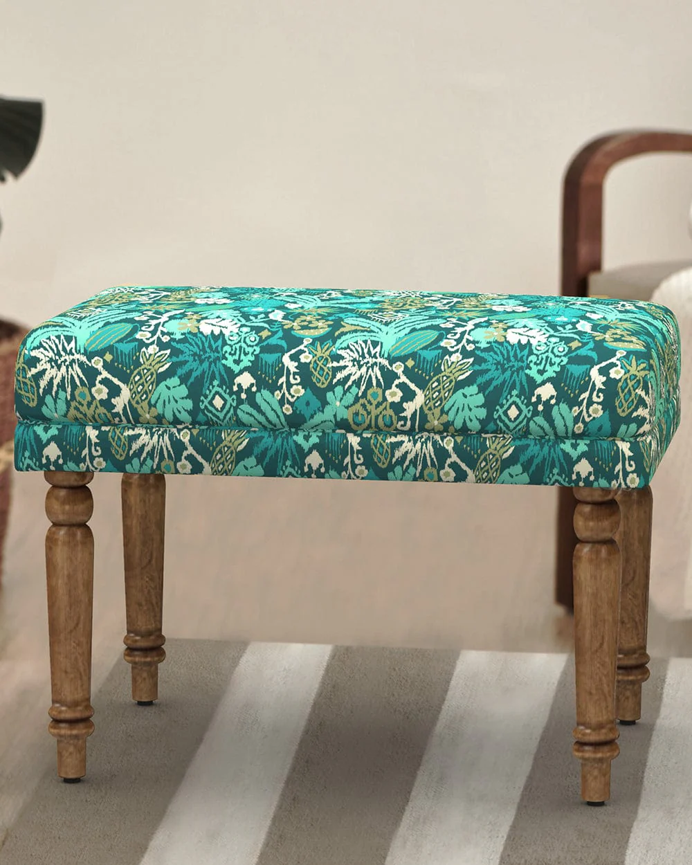 Nawaab Bench Small - Tropical Ikkat
