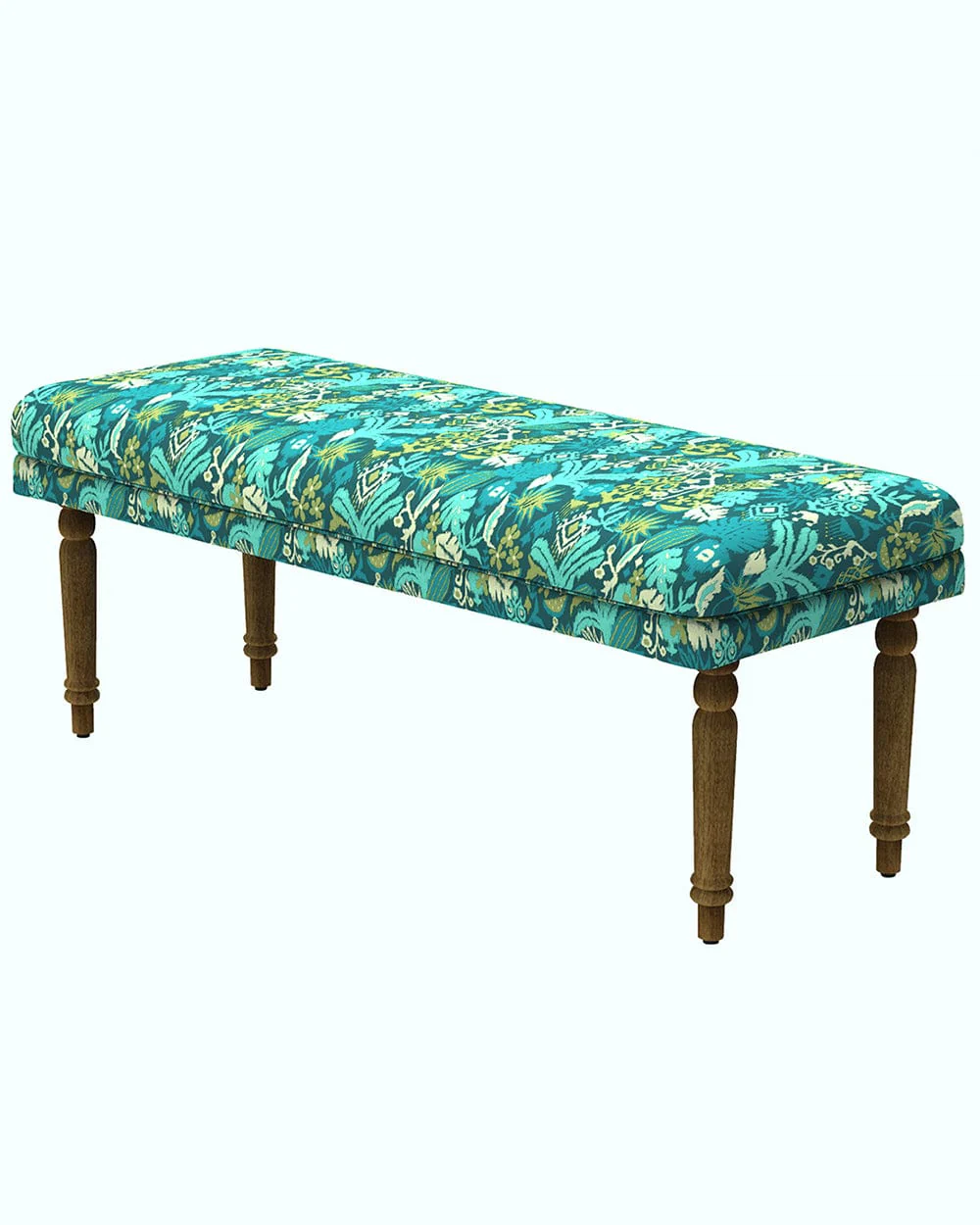 Nawaab Bench - Tropical Ikkat Green - Image 3