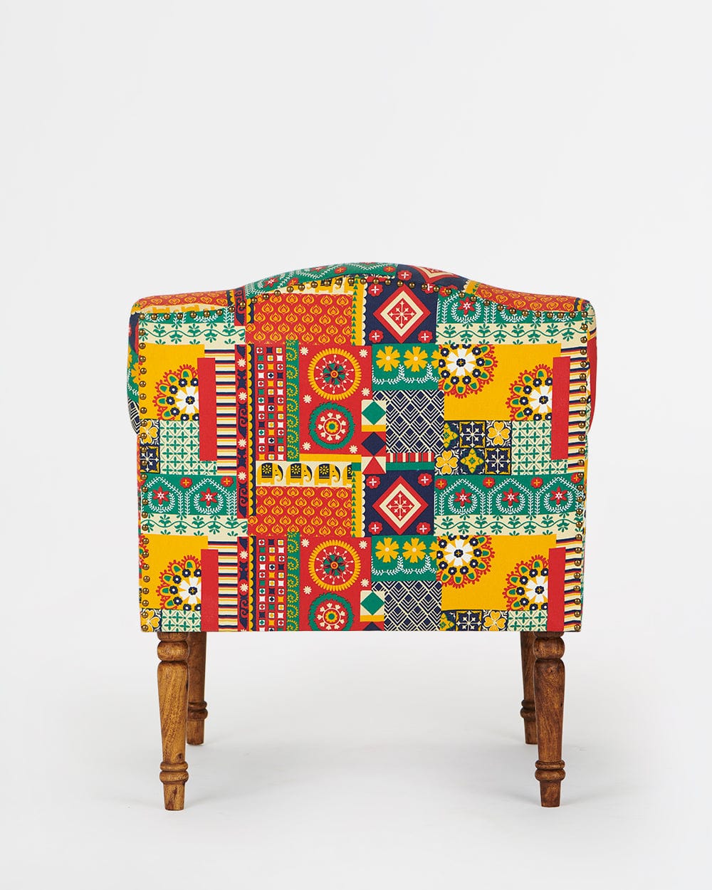 Nawab Arm Chair-Floral Swirls - Image 5