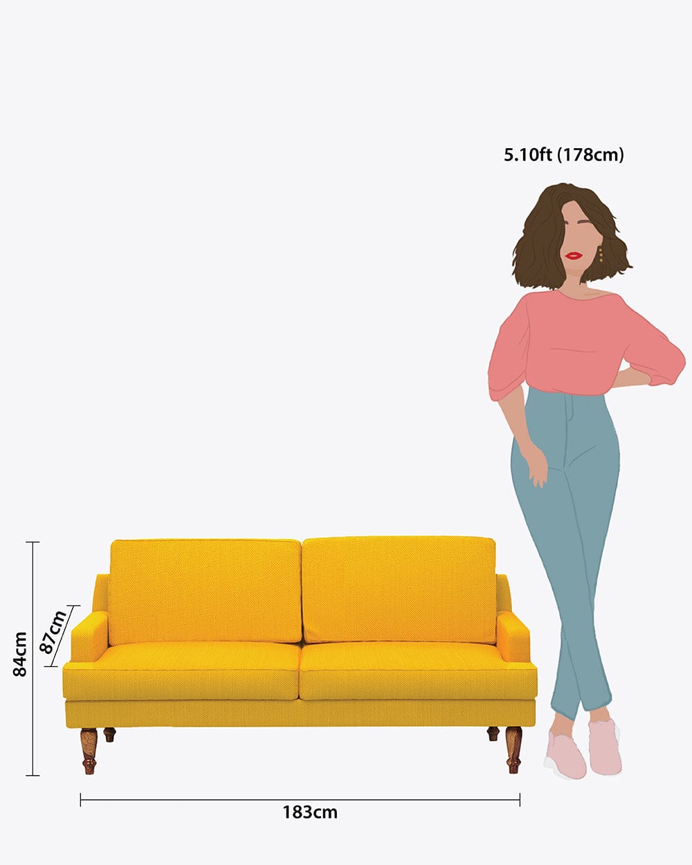 Nawab Couch - Sahara Mustard - Image 6