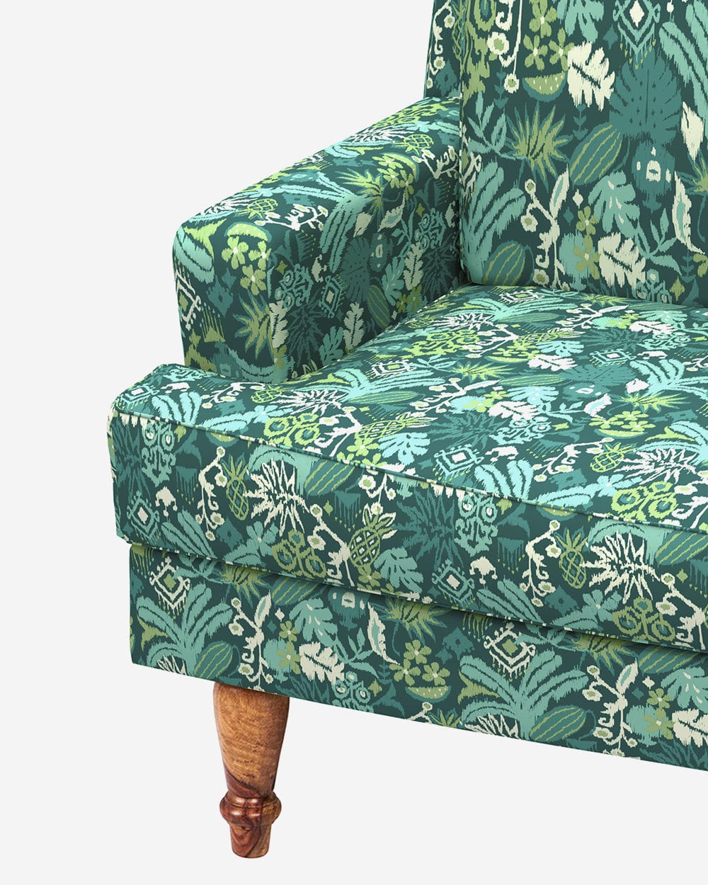 Nawab Couch - Tropical Ikkat Green - Image 5