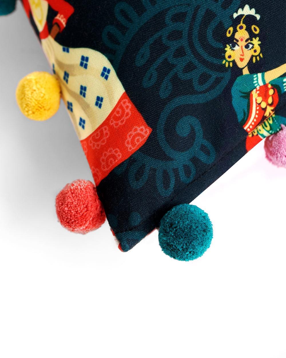Chumbak Classics Dancing Queens Cushion Cover - Image 4