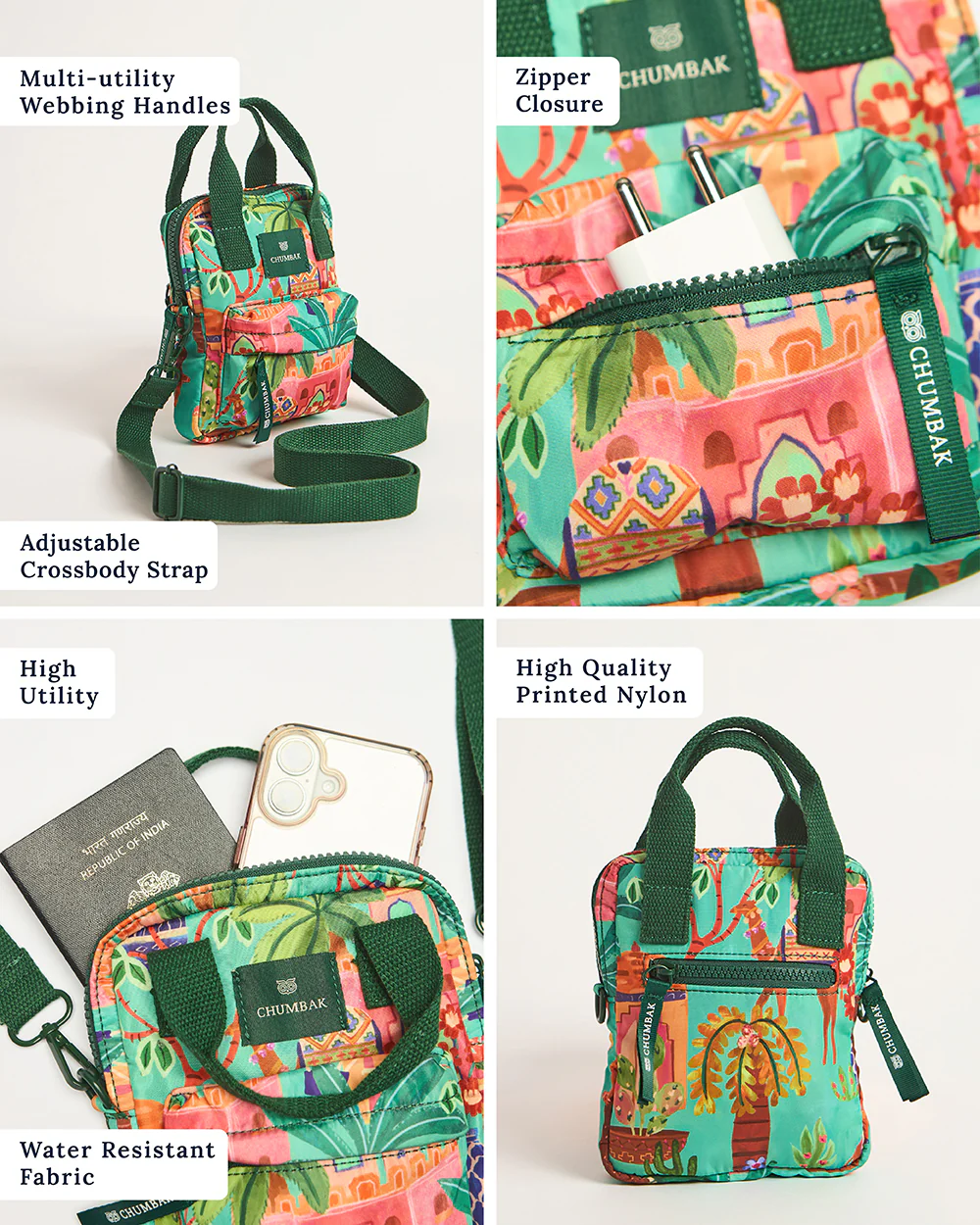 Nomad Mini Sling Bag - Jaipurscape | Digital Nomad - Image 5