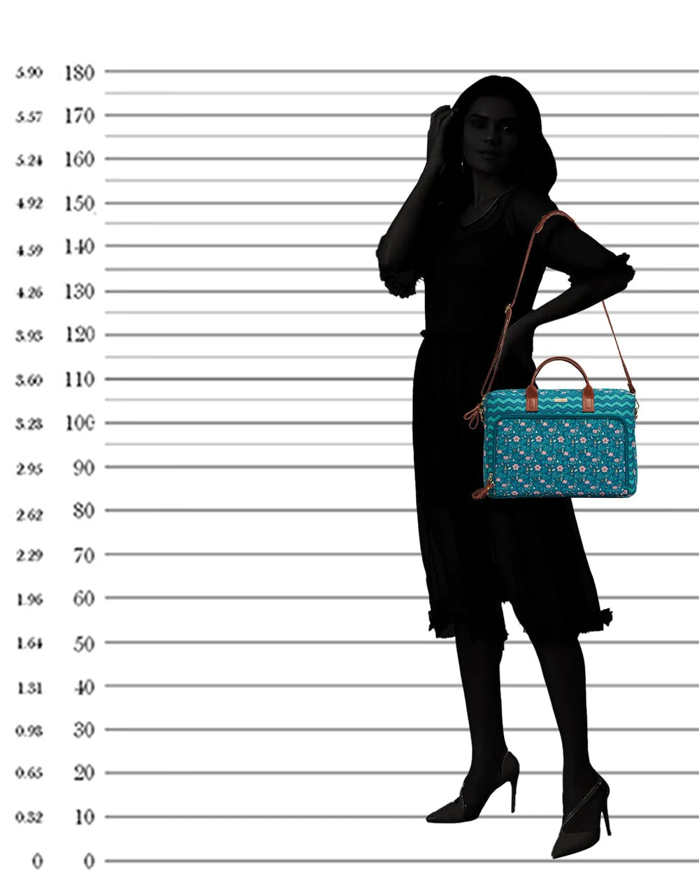 Ocean Chevron Laptop Bag - Image 6