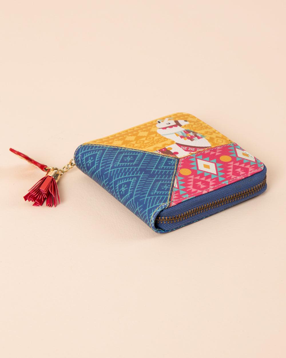 Boho Llama Aztec Wallet ' Mini - Image 2