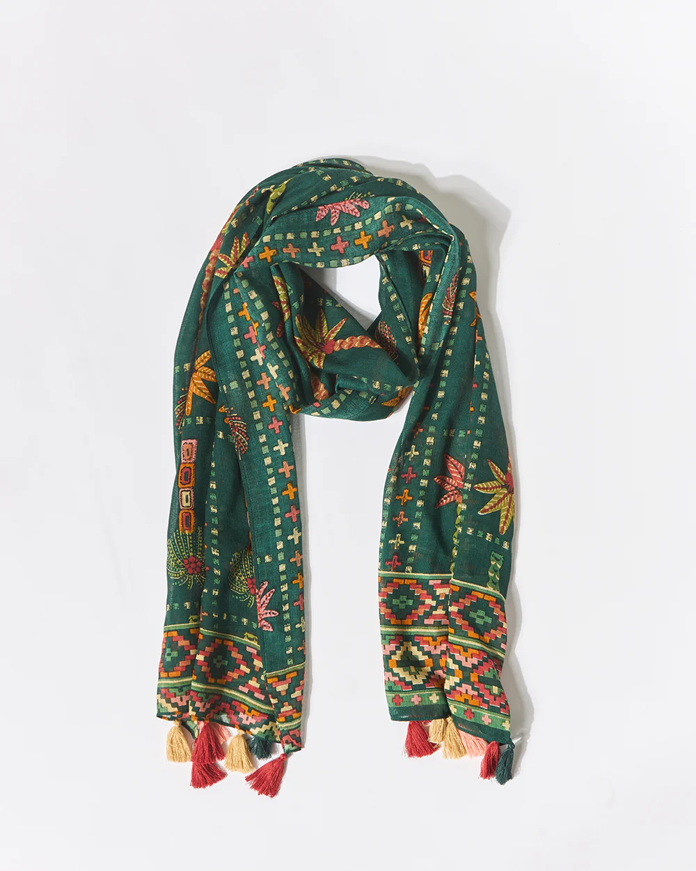 Palm Kilim Scarf | Digital Nomad - Image 4