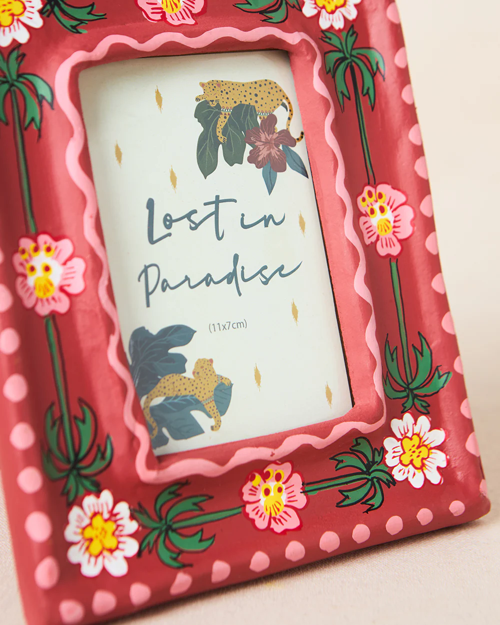 Wild Bloom Paper Mache Photo Frame | Lost in Paradise - Image 4