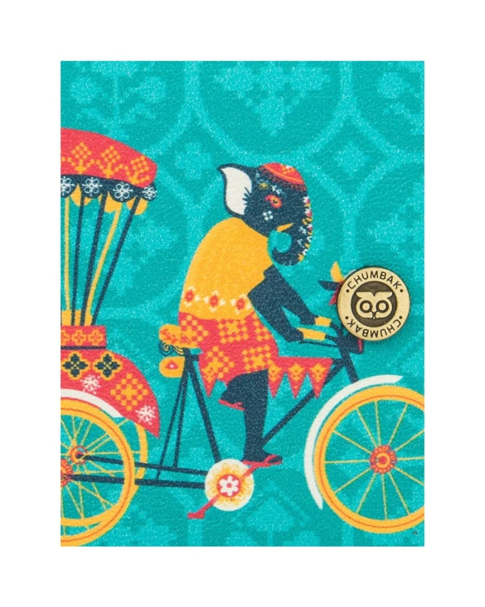 Elephant Adventures Snap Button Wallet - Teal - Image 5