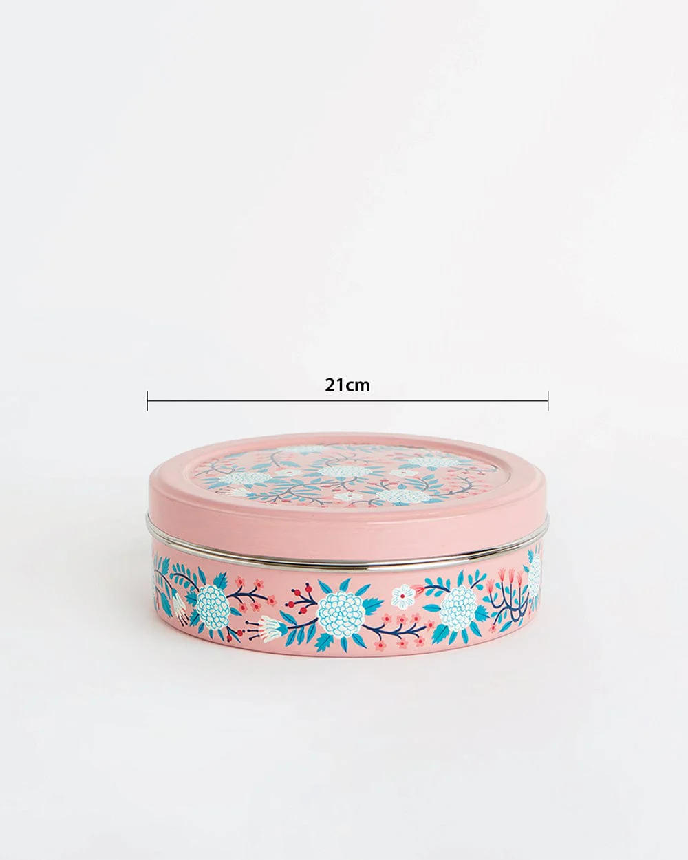 Peach Floral Steel Spice Box - Image 6