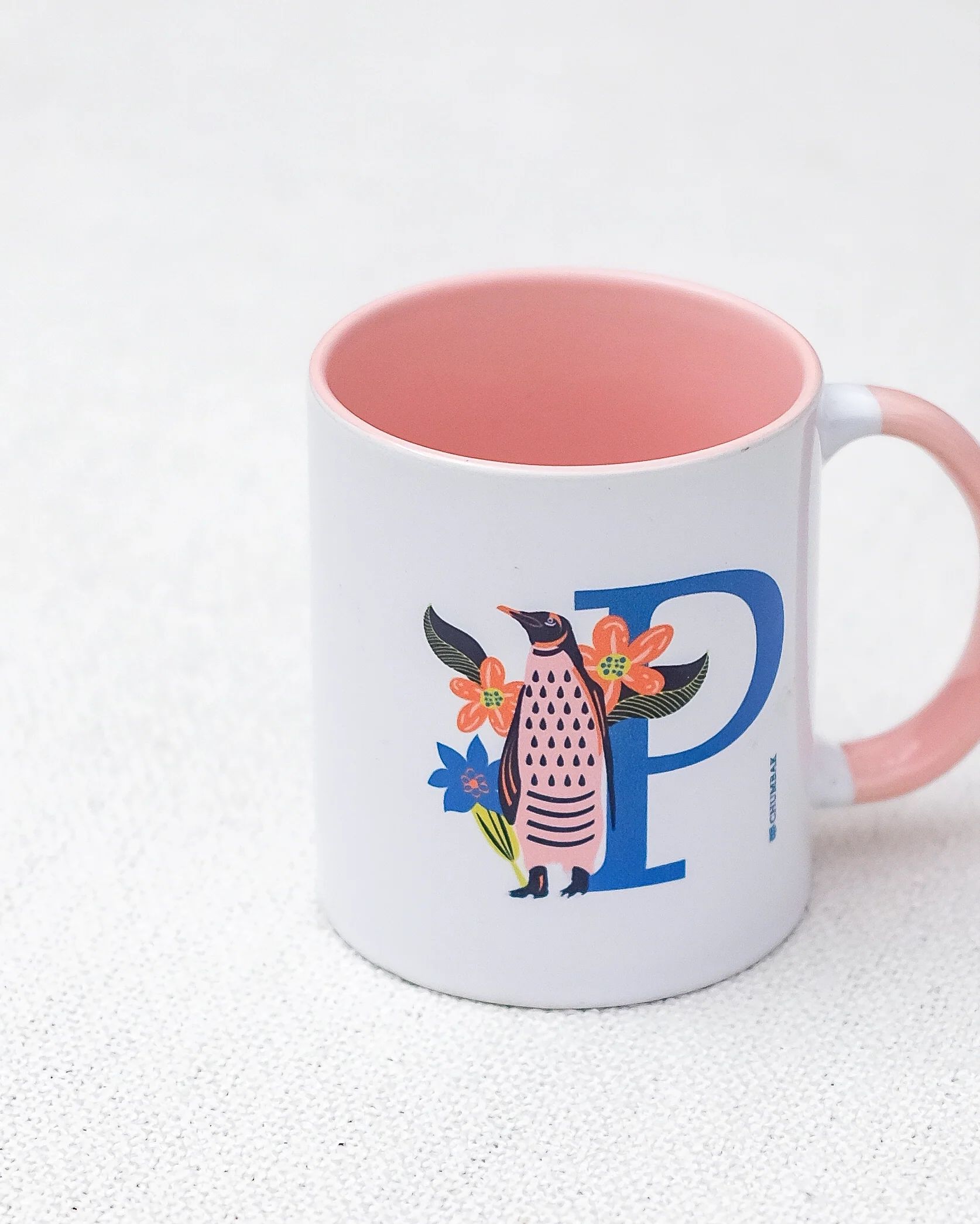 Penguin Mug – P | Gloss Finish - Image 5