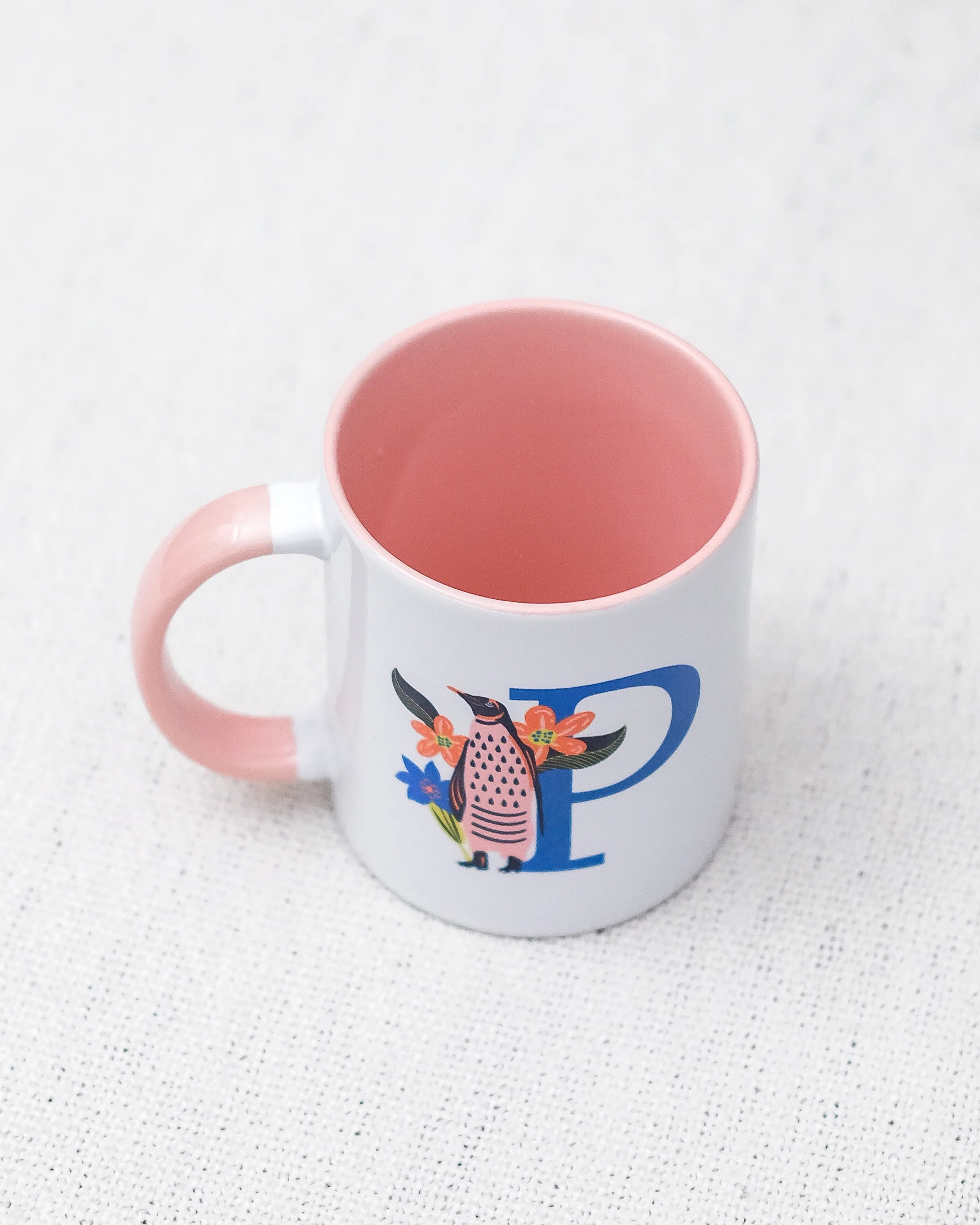 Penguin Mug – P | Gloss Finish - Image 6