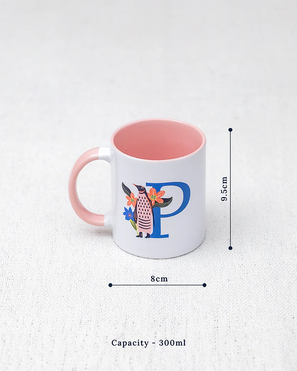 Penguin Mug – P | Gloss Finish - Image 7