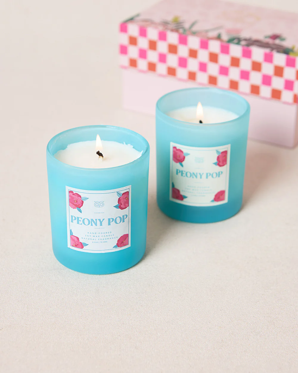 Peony Pop Candles Gift Set of 2 | Palace Memoirs - Image 3