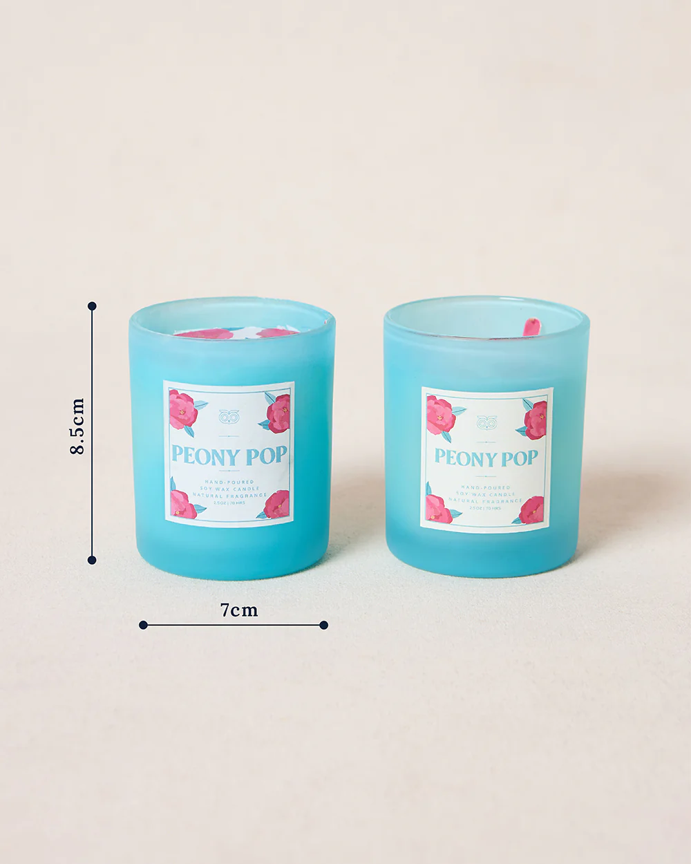 Peony Pop Candles Gift Set of 2 | Palace Memoirs - Image 5