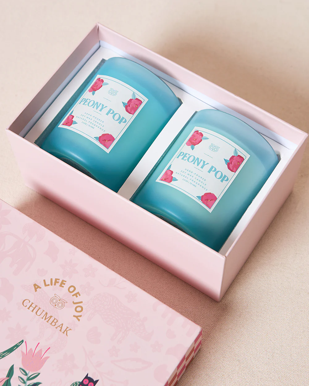 Peony Pop Candles Gift Set of 2 | Palace Memoirs - Image 7