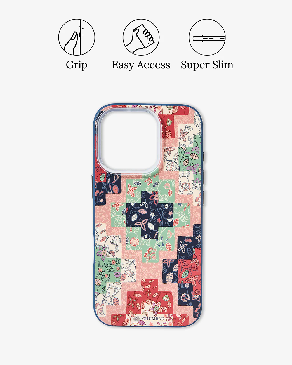Phone Case Cover for iPhone 16 Pro - Batik Patchprint - Image 7