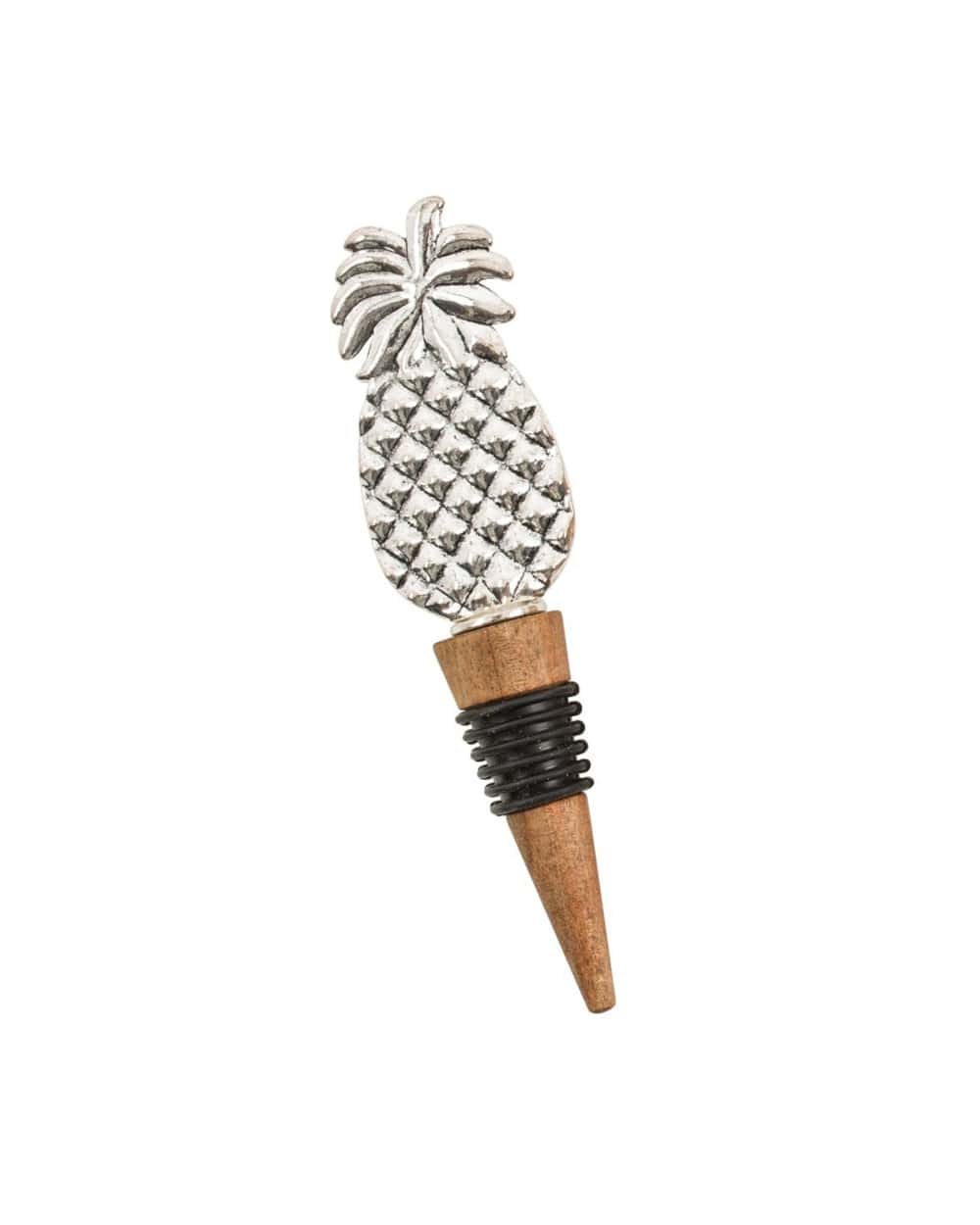 Pineapple Party Gift Set With 4 Coasters And A Wine Stopper - Image 3