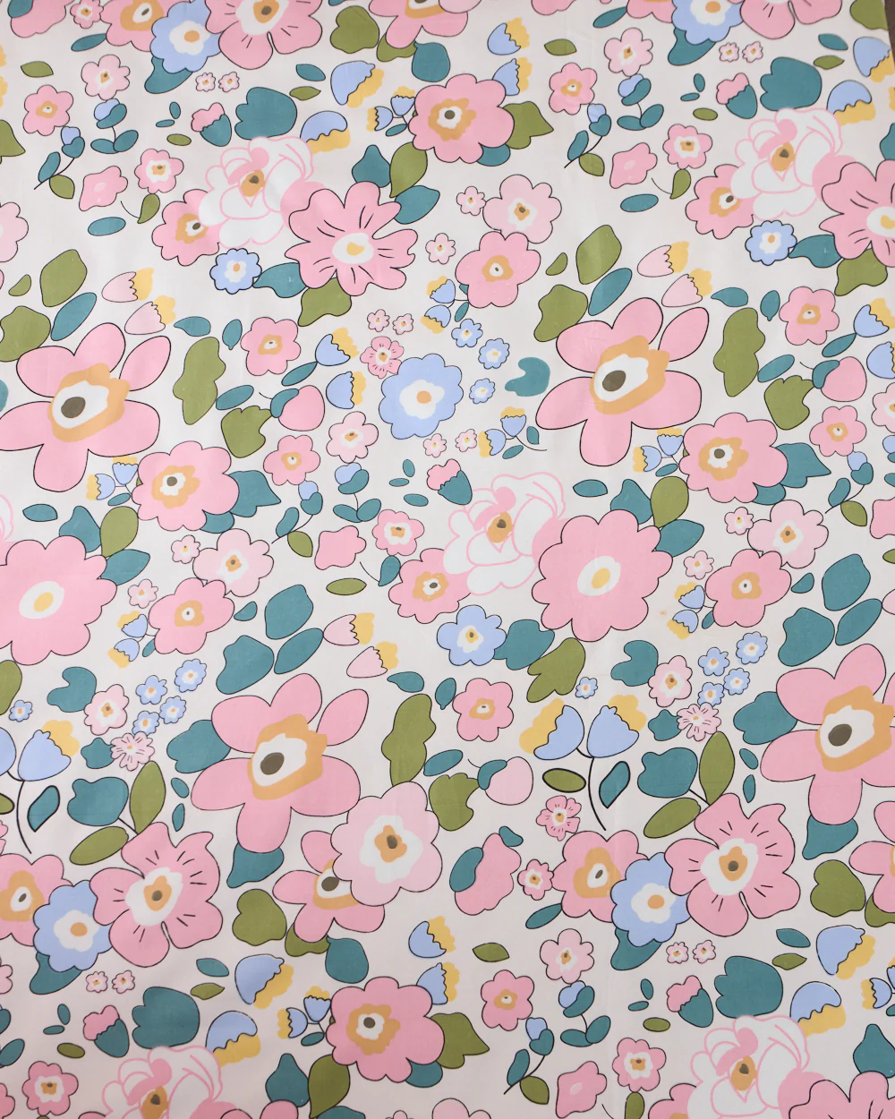 Pink Bloom - Queen Size Bedsheet Polycotton - Image 4