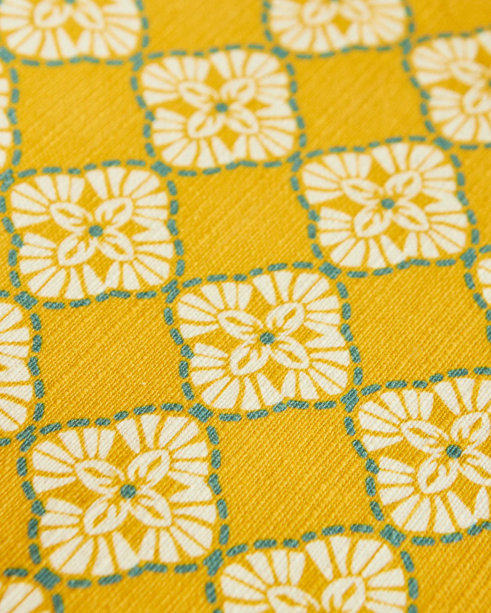 Pixel Jaal Table Runner - Yellow - Image 4