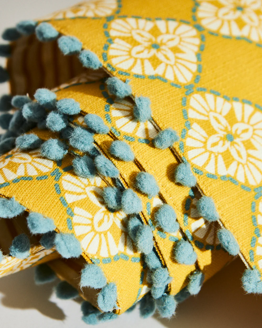 Pixel Jaal Table Runner - Yellow - Image 5