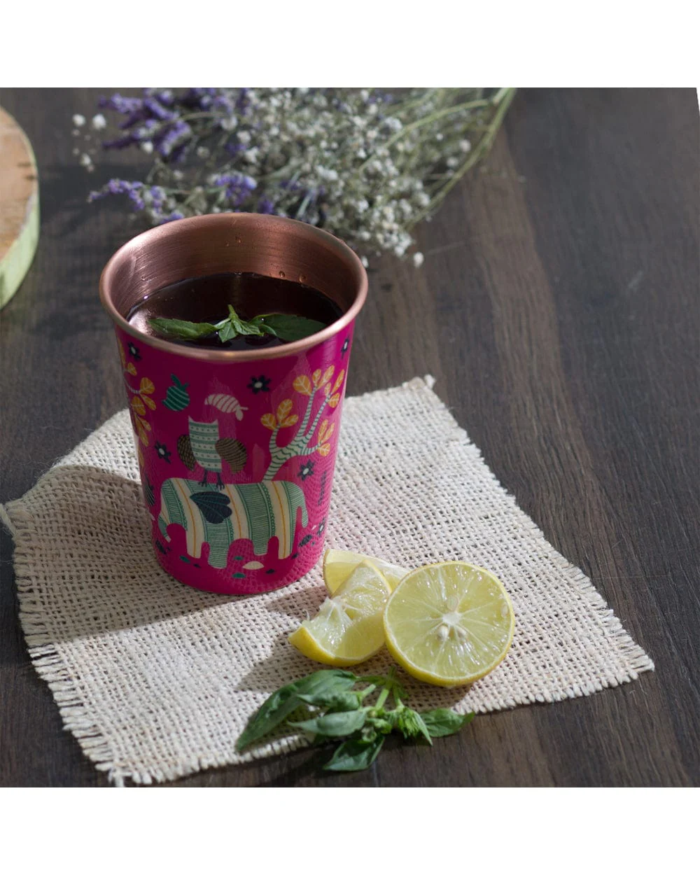 Jungle Folk Copper Tumbler - Large - Image 4
