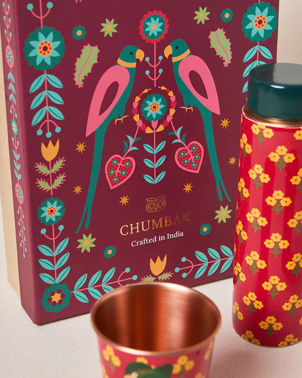 Rajmahal Copper Drinkware Gift Set - Set of 3 | Palace Memoirs - Image 5