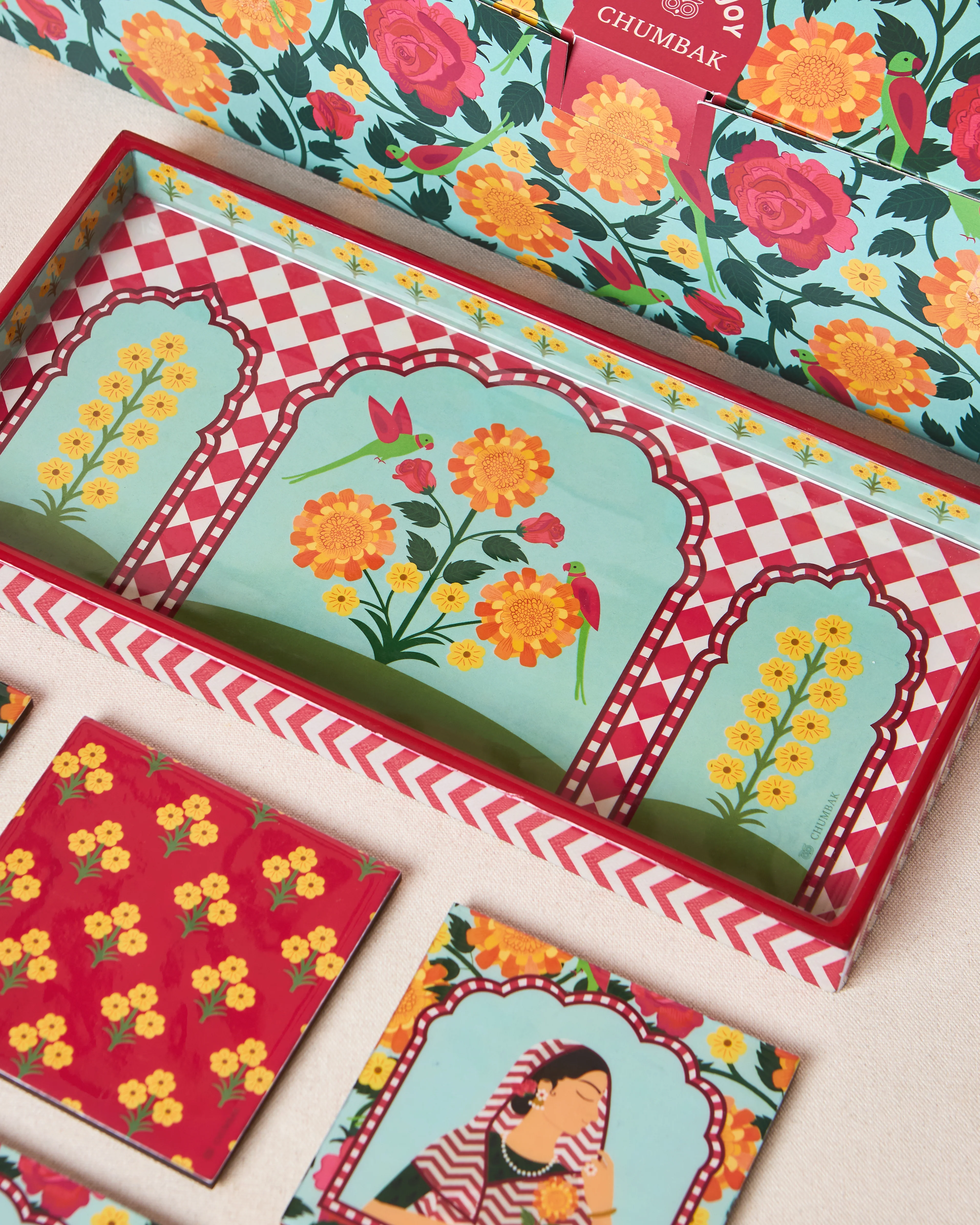Rajmahal Serving Gift Set  - Set of 7 | Palace Memoirs - Image 5